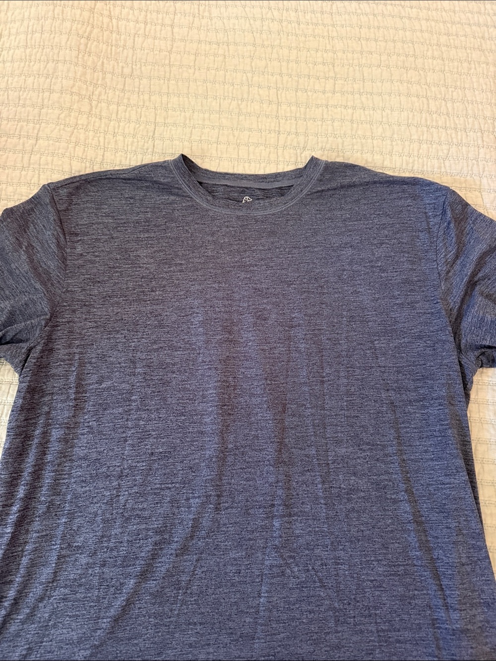 Rhoback Heather Navy Short Sleeve Crew Tee XL
